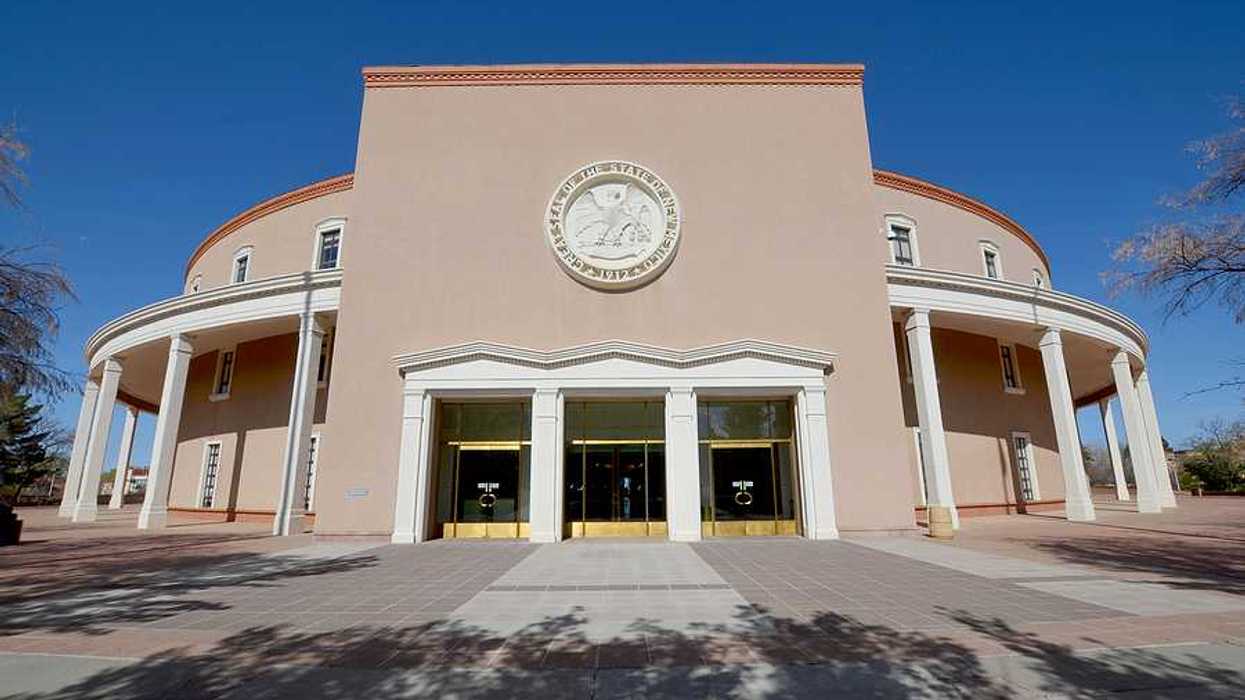 The New Mexico state building in Santa Fe