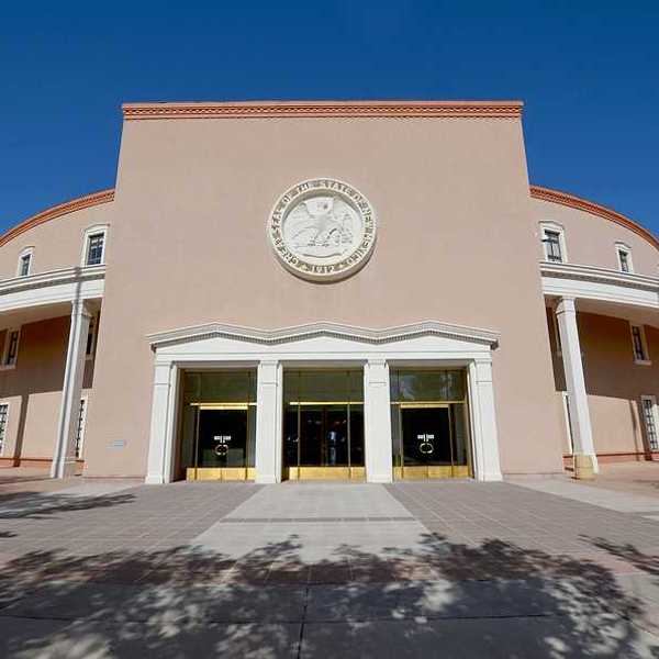 The New Mexico state building in Santa Fe