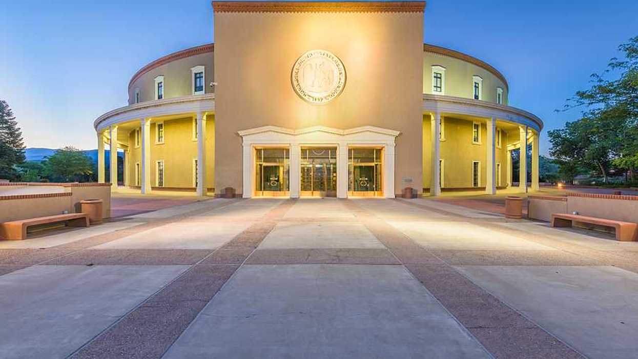 The New Mexico state capitol building in Santa Fe