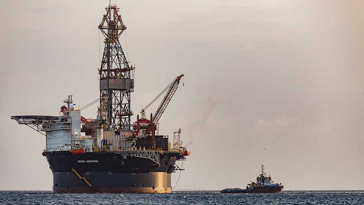 The oil rig Sevan Louisiana off the Curacao coast in the Caribbean.