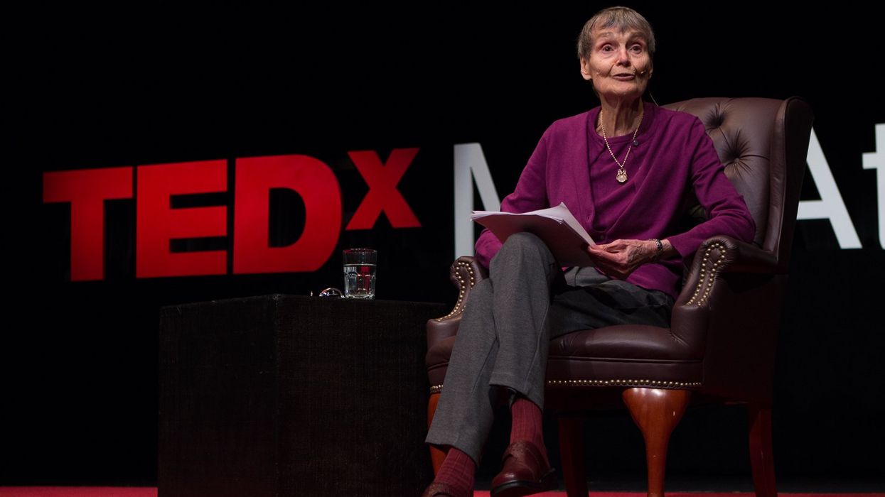 Theo Colburn on TEDx stage