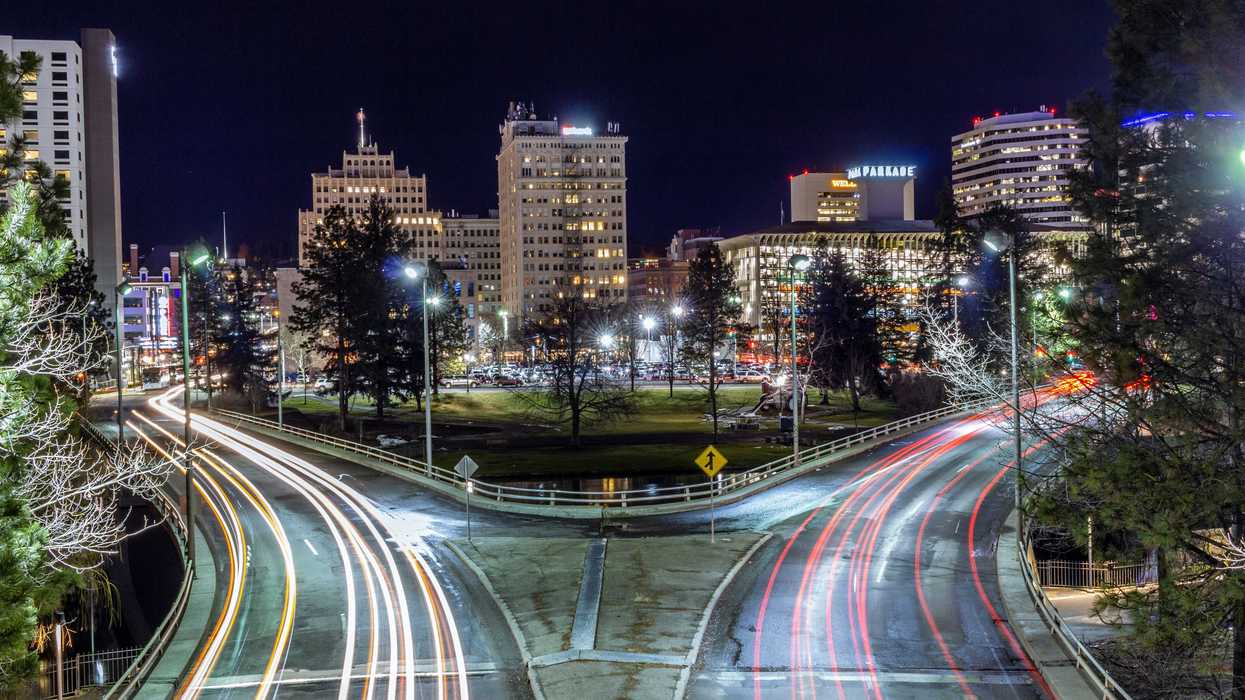 time lapse photography of city lights during night time