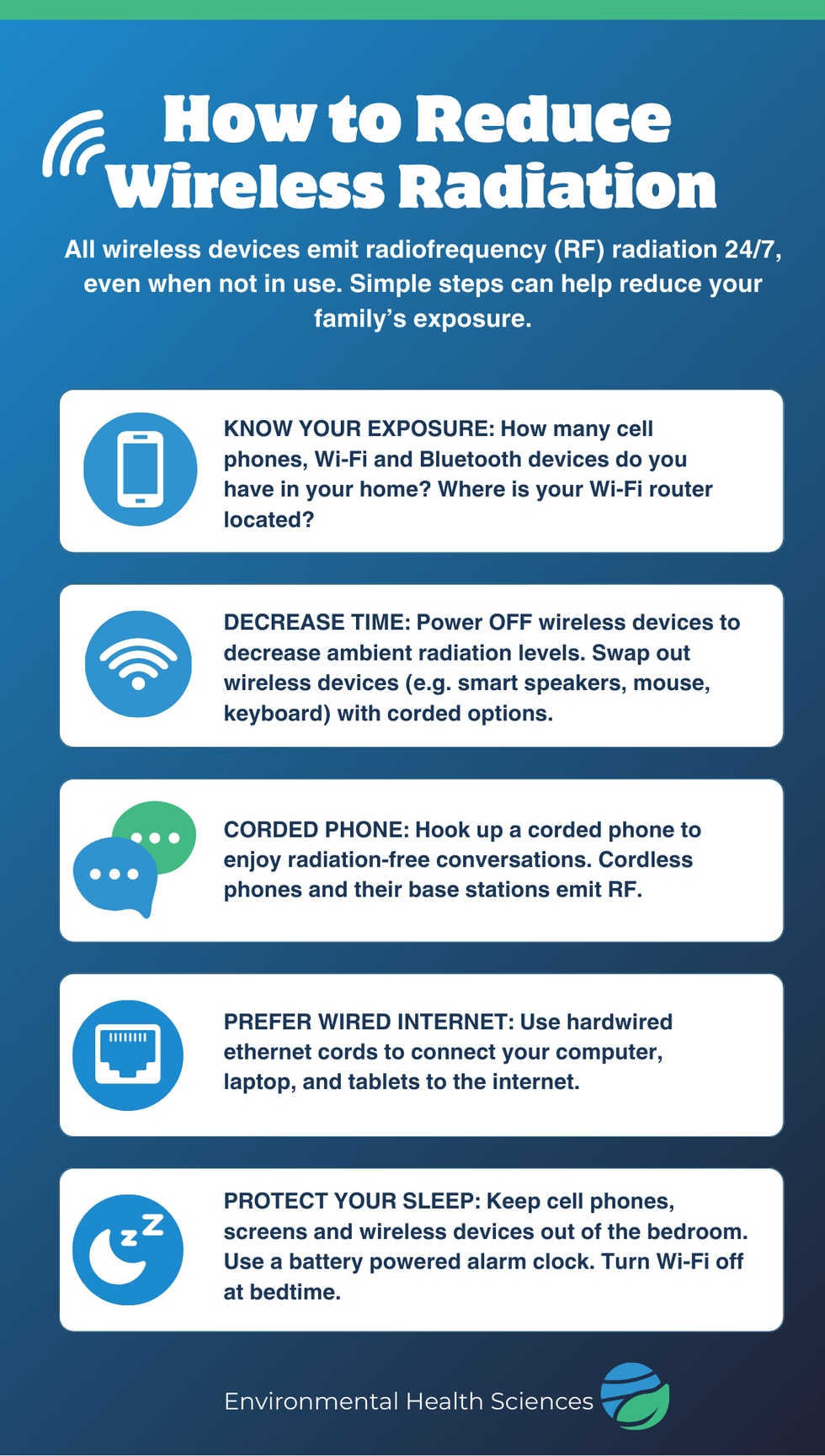 Tips to reduce wireless radiation exposure