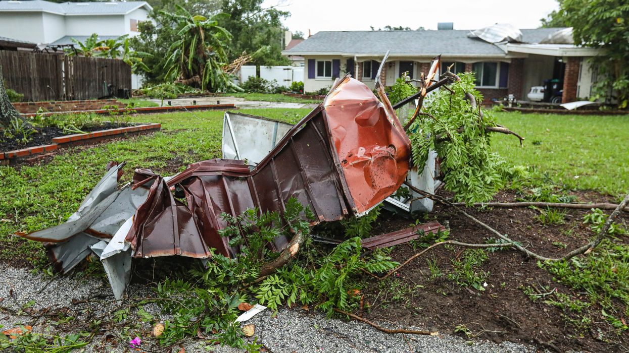 tornado damage home