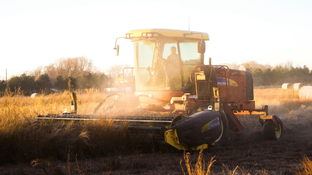 tractor in field
