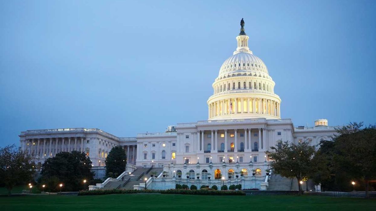 U.S. Capital Building at night