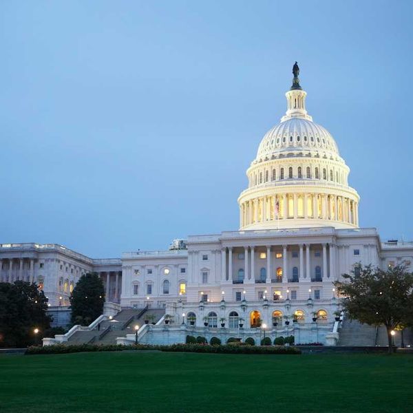 U.S. Capital Building at night