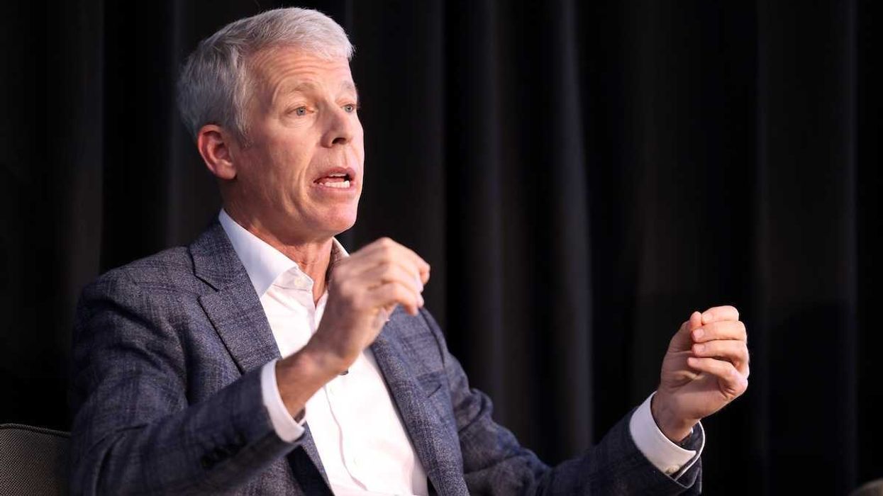 U.S. Secretary of Energy Chris Wright speaking with attendees at the Energy Freedom Tour stop at MIT