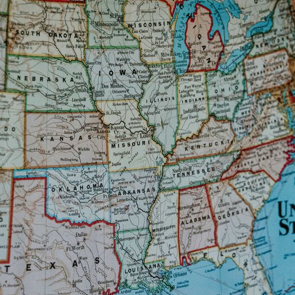 U.S. state map