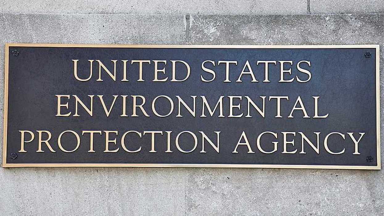 United States Environmental Protection Agency (EPA) sign at the headquarters building in Washington, DC.