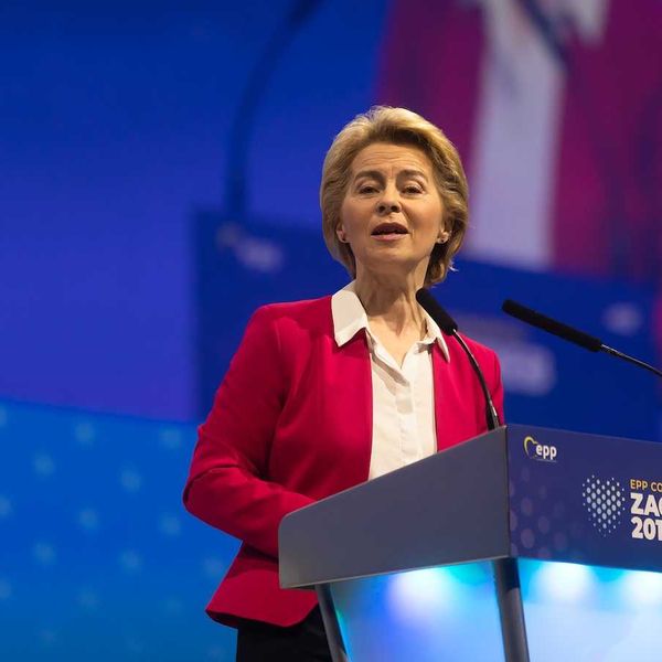 Ursula von der Leyen as the first female President of the European Commission during EPP Congress in Zagreb