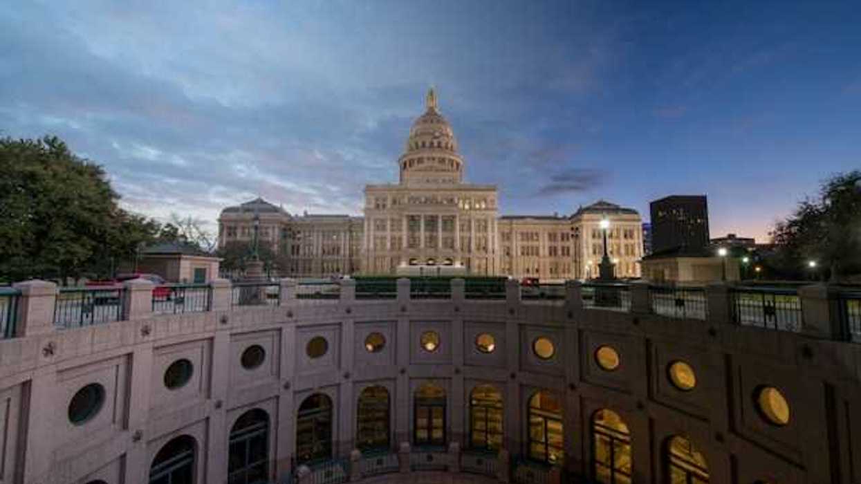 View of Texas capitol in Austin