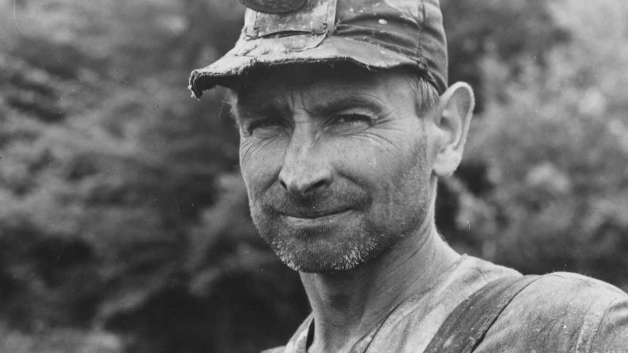 Vintage photo of Appalachian coal miner