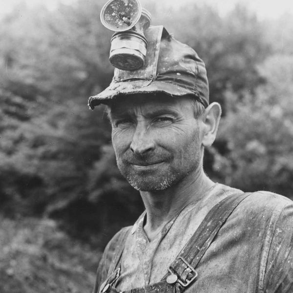 Vintage photo of Appalachian coal miner