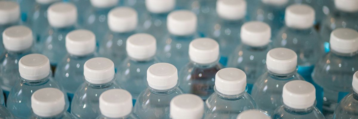 white plastic bottle lot