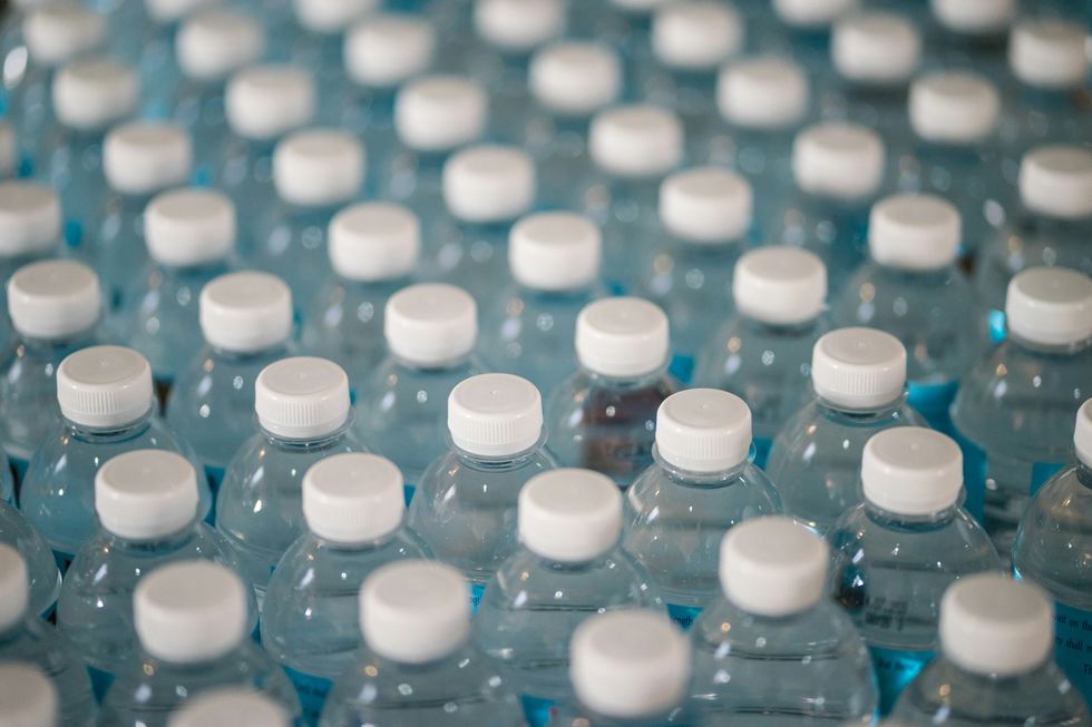 white plastic bottle lot.