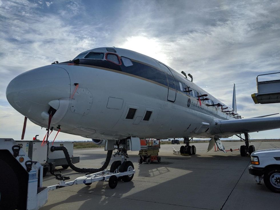 Wildfire plane NASA