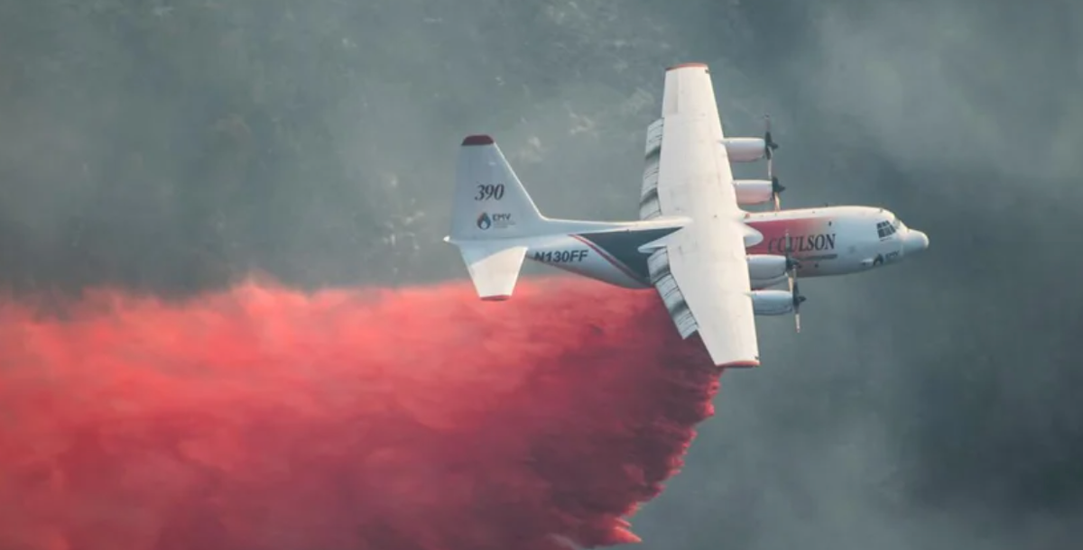 3. We’re dumping loads of retardant chemicals to fight wildfires. What