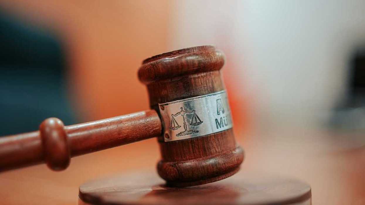 Wooden gavel indicative of justice